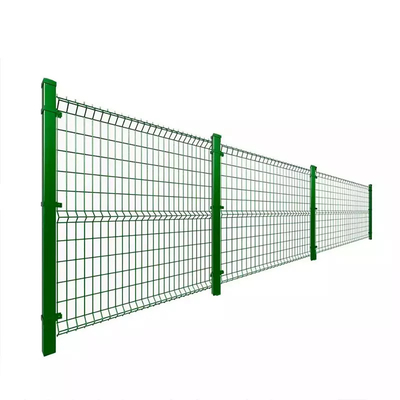 Zewnętrzny powlekany drutem spawanym 3d ogrodzenie z drutu giętego o wysokim poziomie bezpieczeństwa, zakrzywiona siatka