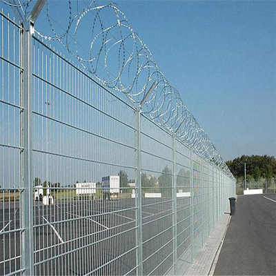 Ogrodzenie bezpieczeństwa lotniska z podwójnym drutem 1,2 m 1,8 m 2,0 m Ogrodzenie z drutu kolczastego