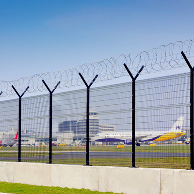 50 * 100 mm ocynkowane ogniowo ogrodzenia lotniska pokrytego PVC