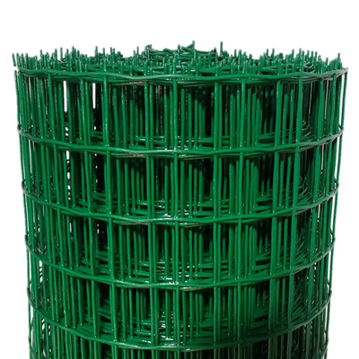 6 Gauge 4x4 Green Wire Mesh Fencing Rolls Pvc Coated