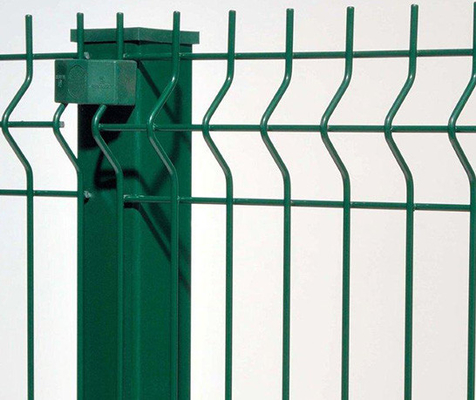 Powlekane PVC 2,5 m 3D Ogrodzenie z siatki drucianej Spawane zakrzywione ogrodzenie z siatki Odporne na rdzę