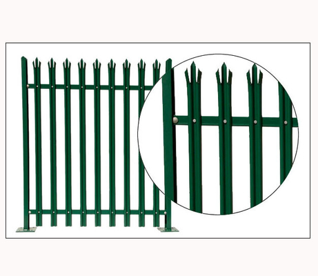 100 * 100 mm 80 * 80 mm Metalowe ogrodzenie palisadowe Ogrodzenie ogrodowe powlekane PCV OEM ODM