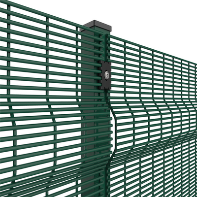 Tkactwo RAL 6005 Ciemnozielony Panel ogrodzeniowy 3D Trójkąt Gięcie 40x60x2mm